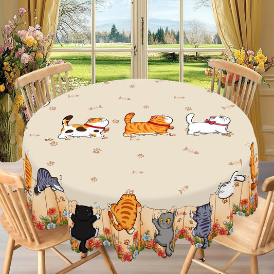 Climbing Cats Tablecloth