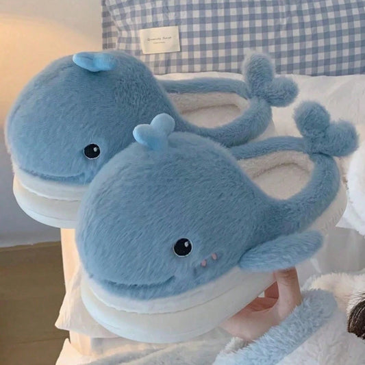 Whale Puff Heel Slippers