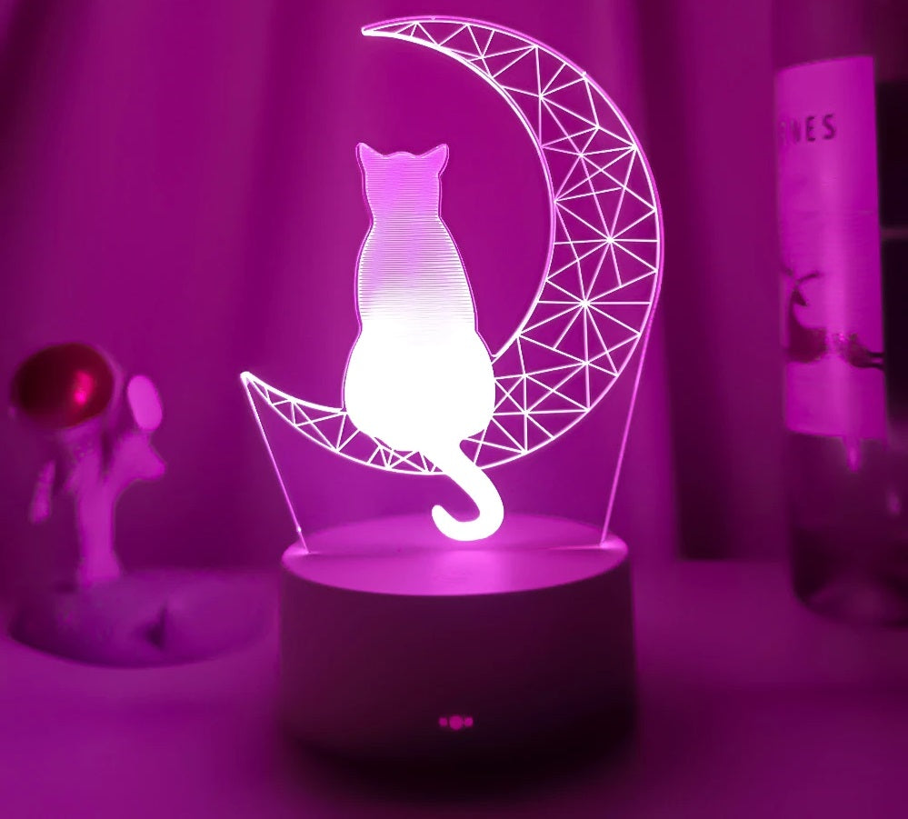 Moon Cat LED Night Light