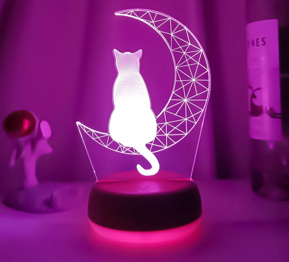 Moon Cat LED Night Light