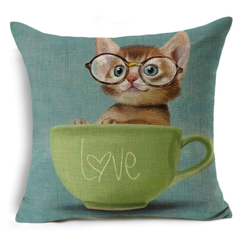 Cat Cushion Cover