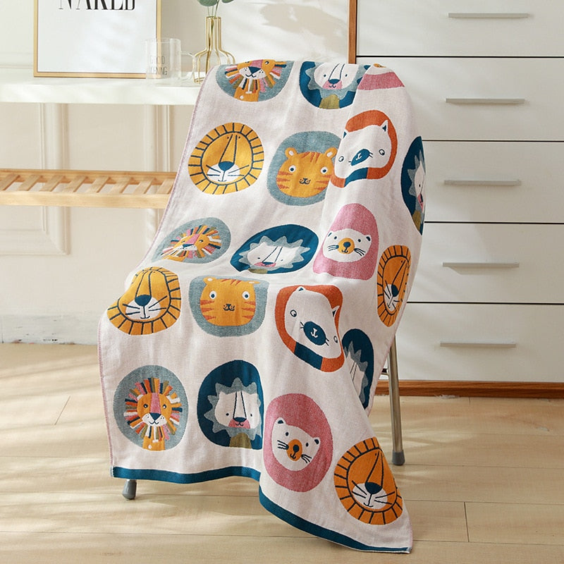 Toalla de baño de gato de dibujos animados