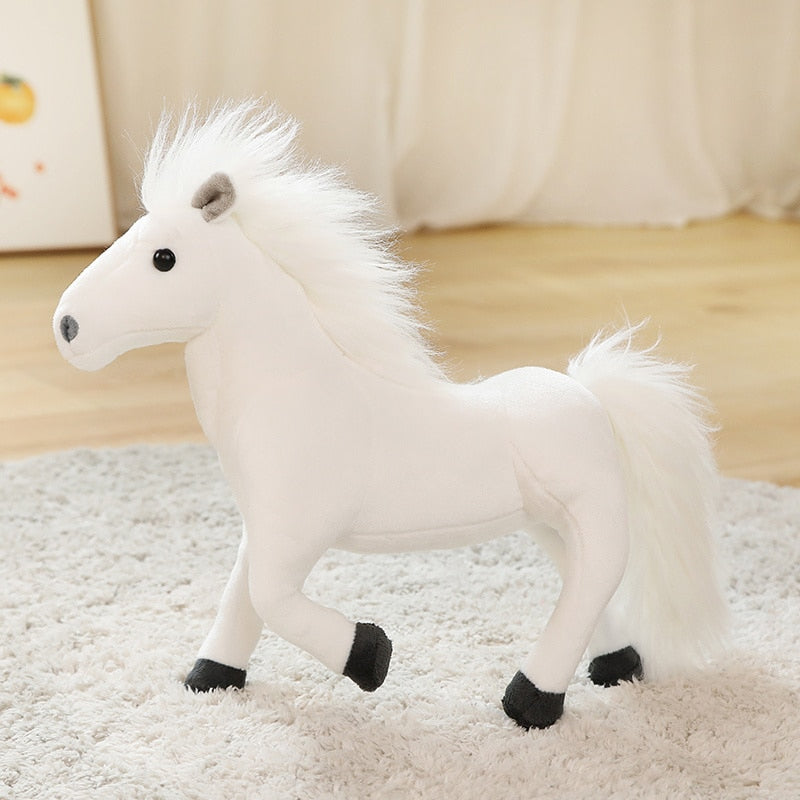 Solid Color Horse Plush Toy
