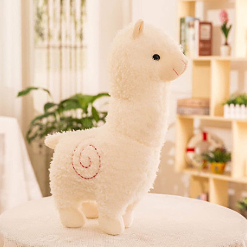 Lindo juguete de peluche de alpaca