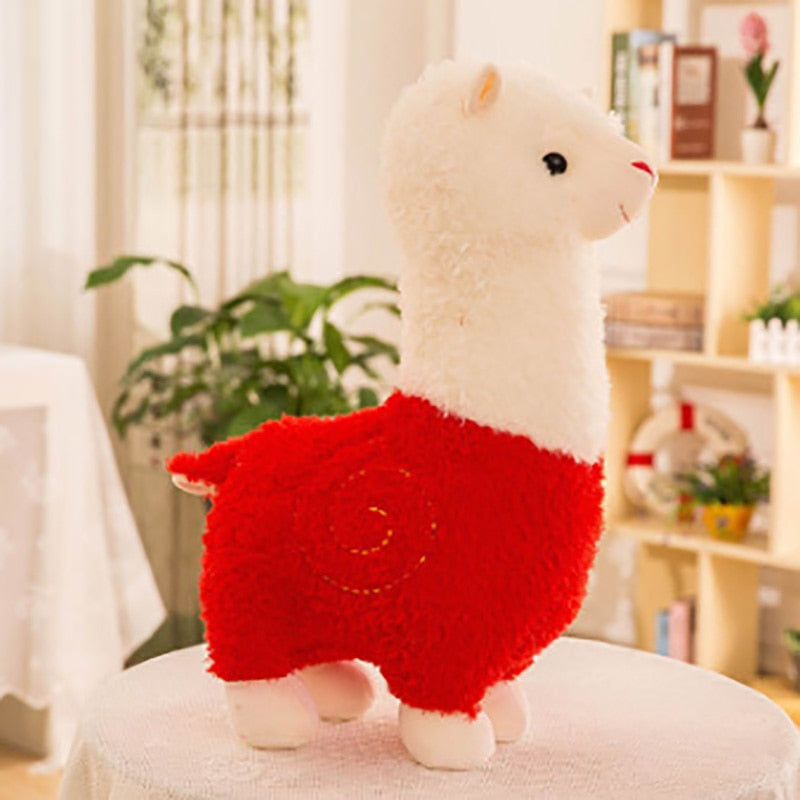Lindo juguete de peluche de alpaca