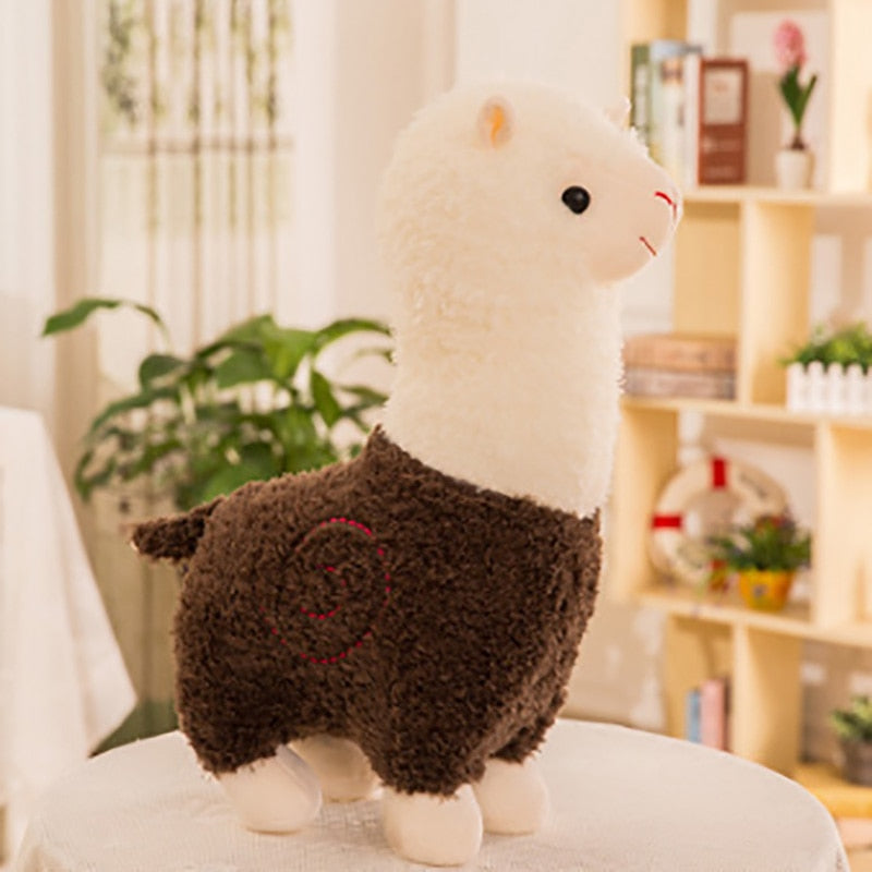 Lindo juguete de peluche de alpaca