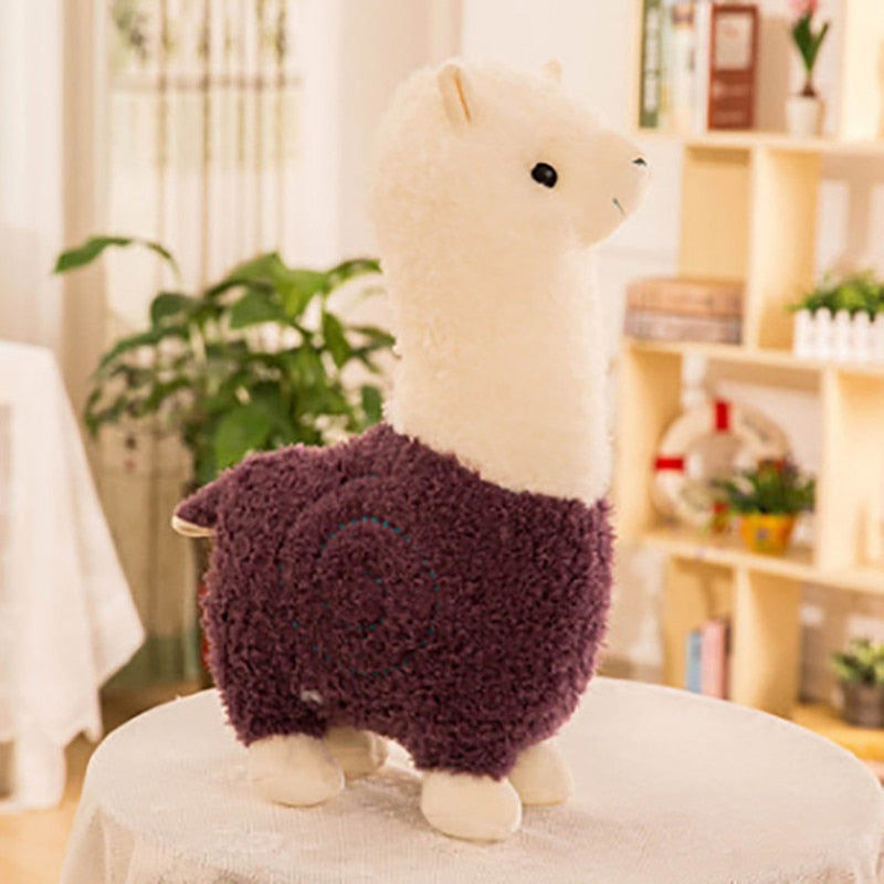 Lindo juguete de peluche de alpaca