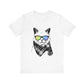 Cool Cat Wearing Rainbow Glasses And Bandana Scarf T-Shirt