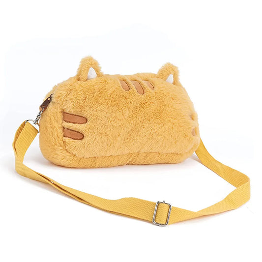 Lindo bolso de peluche de gato (para Nintendo Switch)