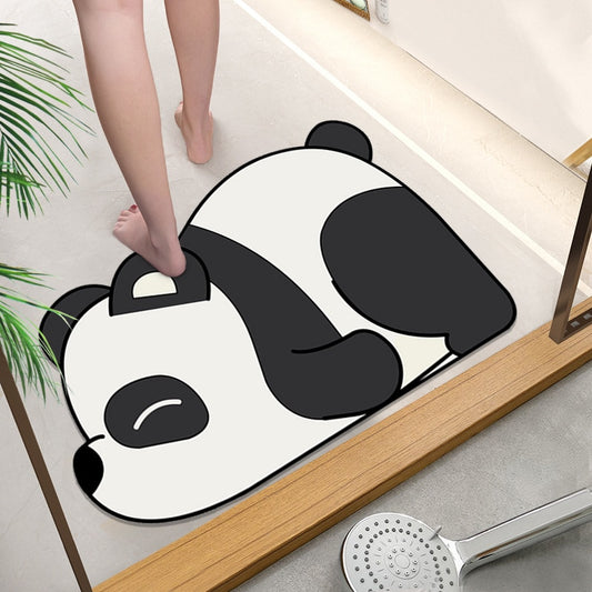 Lindo tapete de secado rápido Panda