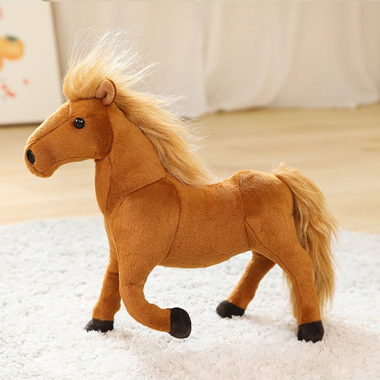 Solid Color Horse Plush Toy