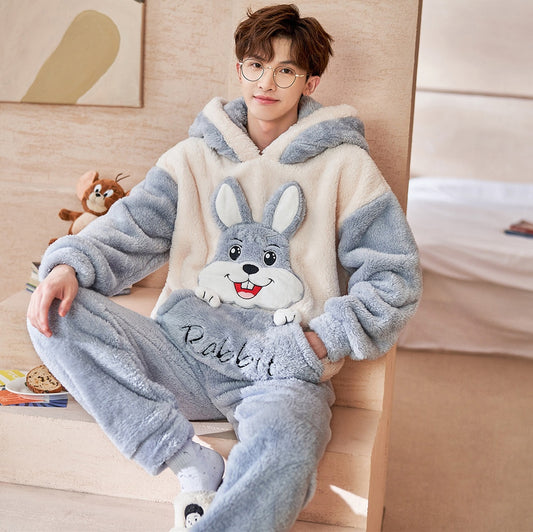 Conjunto de pijama de invierno de conejo