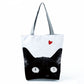 黑白貓咪托特包